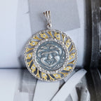 Pendentif en filigrane de pièce de monnaie Apollo 6295