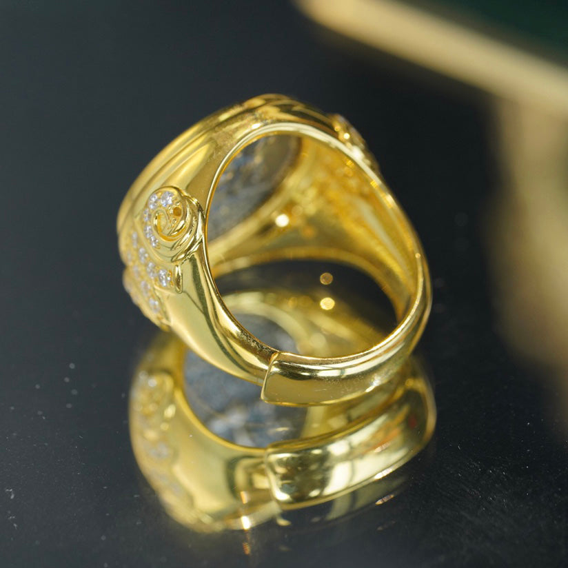 Bague Héraclès en monnaie romaine 6337