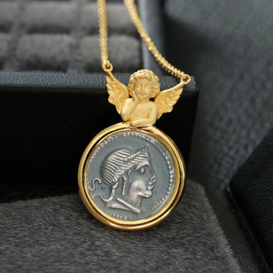 Pendentif Ange Pièce Grecque 6352