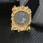 Pendentif à grosse épingle en pièce de monnaie romaine 6354