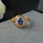 Bague ovale Halo Gem 6356