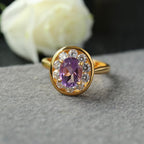 Bague ovale Halo Gem 6356