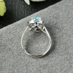 Bague ovale Halo Gem 6356