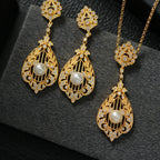 Boucles d'oreilles en perles filigranes florales 6367