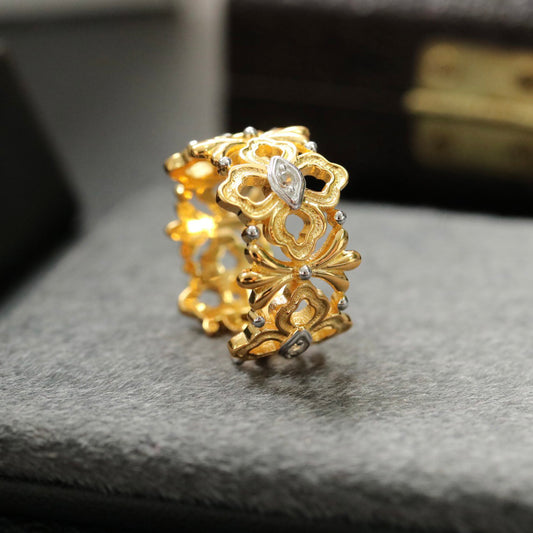 Bague en filigrane floral 6375