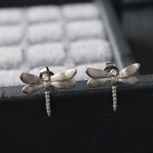 Boucles d'oreilles libellule soyeuse 6377