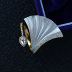 Bague Ginkgo Soyeuse Bicolore 6378