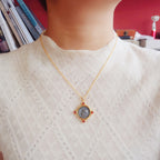 Pendentif Halo à pièce de monnaie rabattable 6388