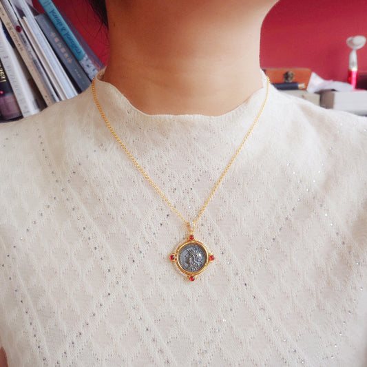 Pendentif Halo à pièce de monnaie rabattable 6388