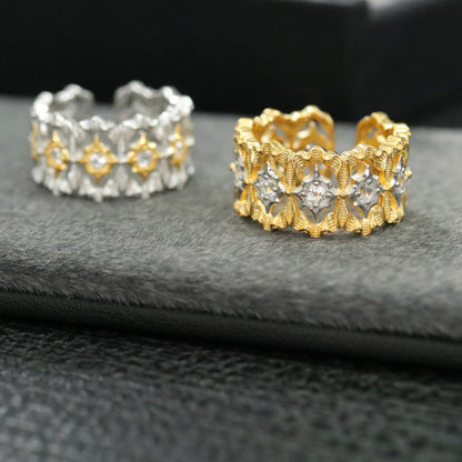 Bague Ajourée Étoilée 6389