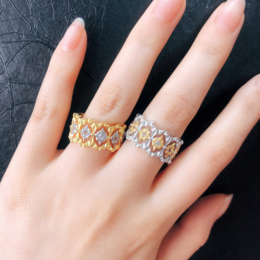Bague Ajourée Étoilée 6389