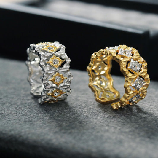 Bague Ajourée Étoilée 6389