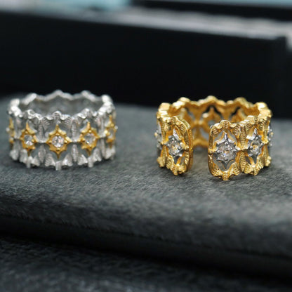 Bague Ajourée Étoilée 6389