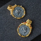 Pendentif Lion pièce de monnaie grecque 6392