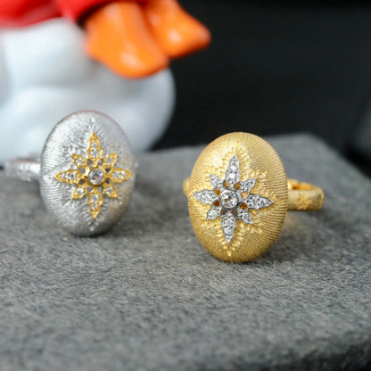 Bague Étoilée Ovale 6400