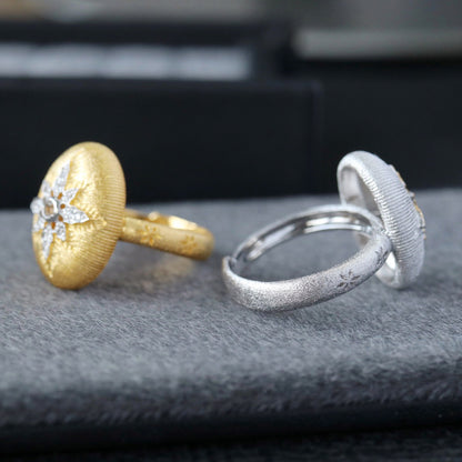 Bague Étoilée Ovale 6400