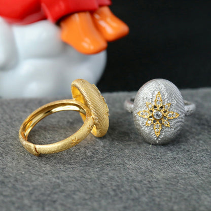 Bague Étoilée Ovale 6400