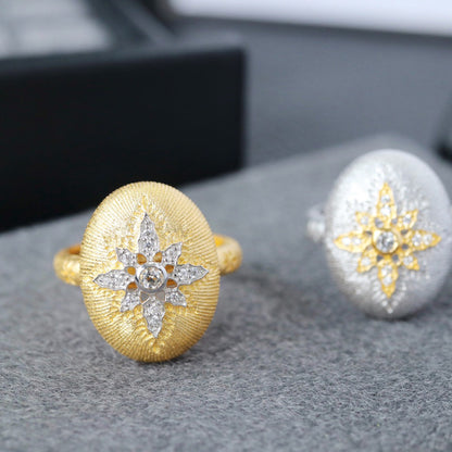 Bague Étoilée Ovale 6400