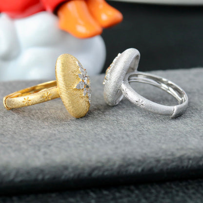 Bague Étoilée Ovale 6400