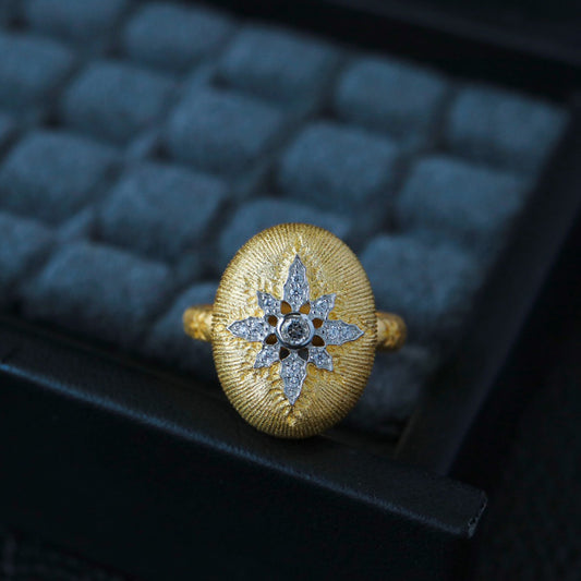 Bague Étoilée Ovale 6400