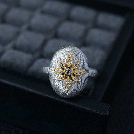 Bague Étoilée Ovale 6400