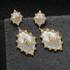 Boucles d'oreilles ajourées étoilées 6405