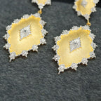 Boucles d'oreilles ajourées étoilées 6405