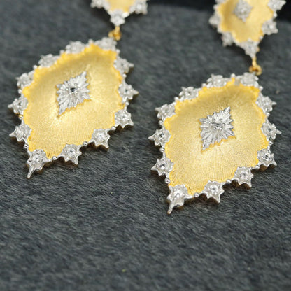Boucles d'oreilles ajourées étoilées 6405