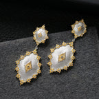 Boucles d'oreilles ajourées étoilées 6405