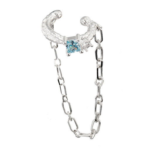 Bijou d'oreille Naturalistic Chained CZ E1222, 1 pièce