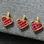 Pendentif Coeur Rubis Naturel 6412