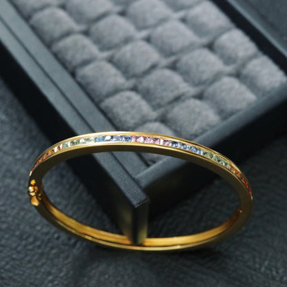 Bracelet arc-en-ciel saphir naturel 6413