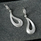 Boucles d'oreilles pendantes irrégulières mates 6417