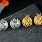 Boucles D'oreilles Disque Mat 6420