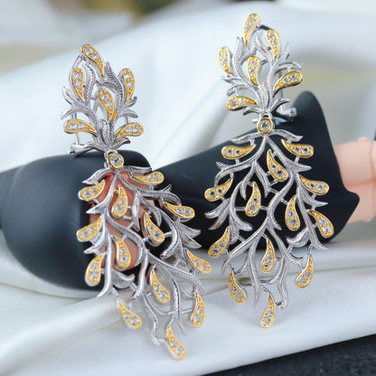 Boucles d'oreilles florales en filigrane 6422