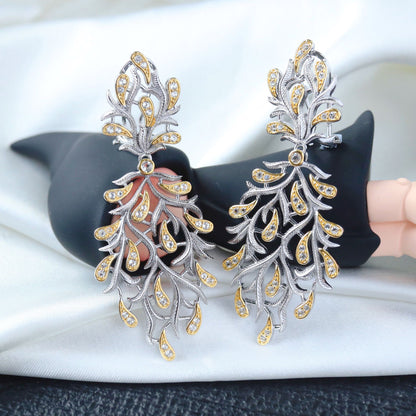 Boucles d'oreilles florales en filigrane 6422