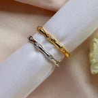Bague en bambou poli 6423