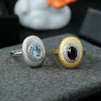 Bague Ovale Grenat Naturel 6424