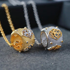 Collier à anneaux larges ajourés 6437