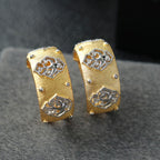 Boucles d'oreilles hirondelle ajourées soyeuses 6441
