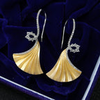 Boucles d'oreilles Ginkgo soyeux 6442