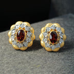 Boucles d'oreilles florales ajourées 6454