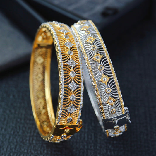 Bracelet en filigrane floral 6468