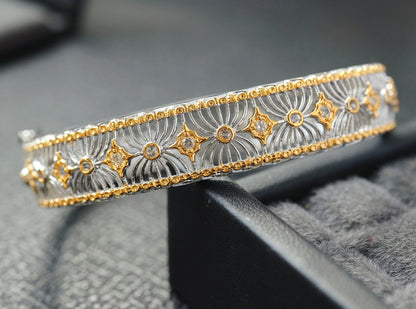 Bracelet en filigrane floral 6468