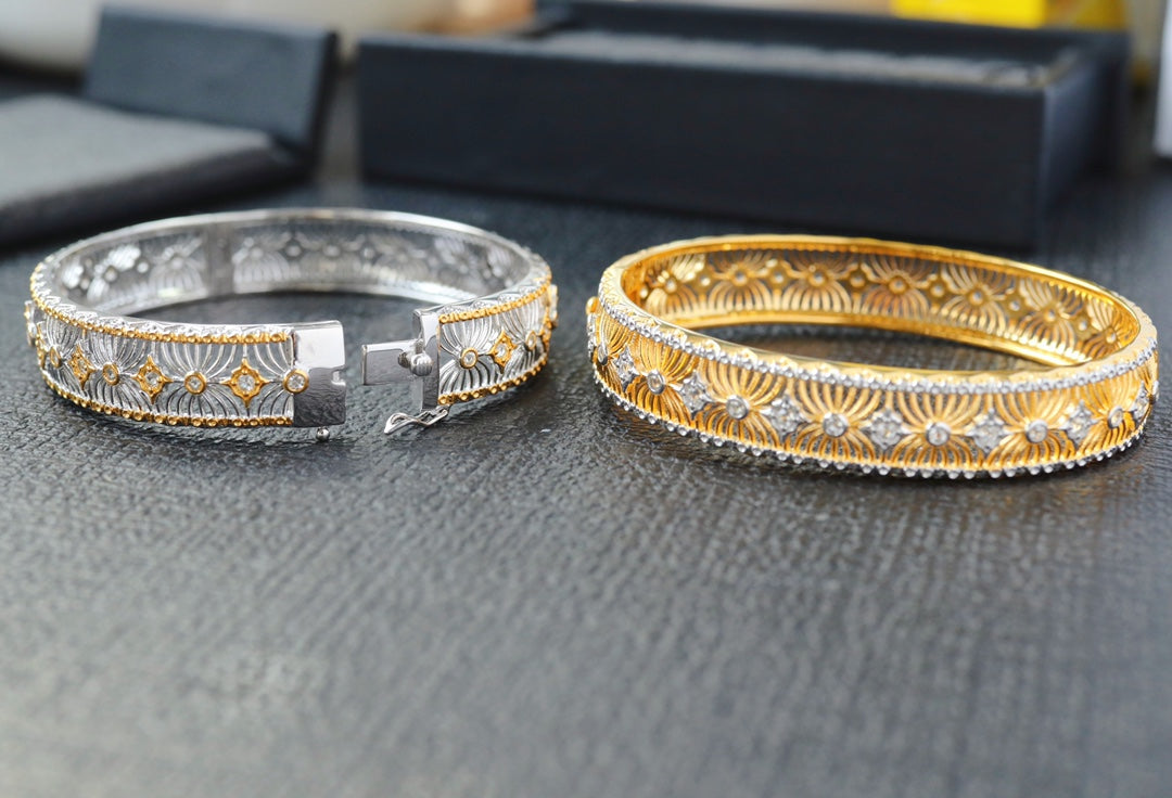 Bracelet en filigrane floral 6468