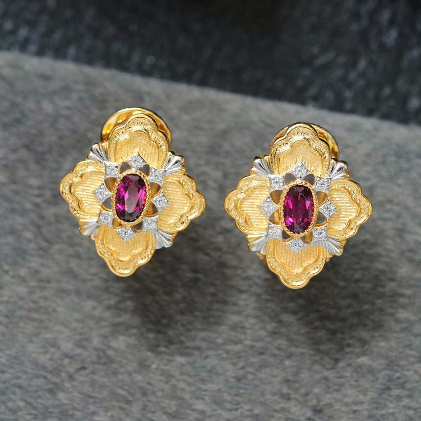 Boucles d'oreilles trèfle ajourées 6466