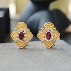 Boucles d'oreilles trèfle ajourées 6466