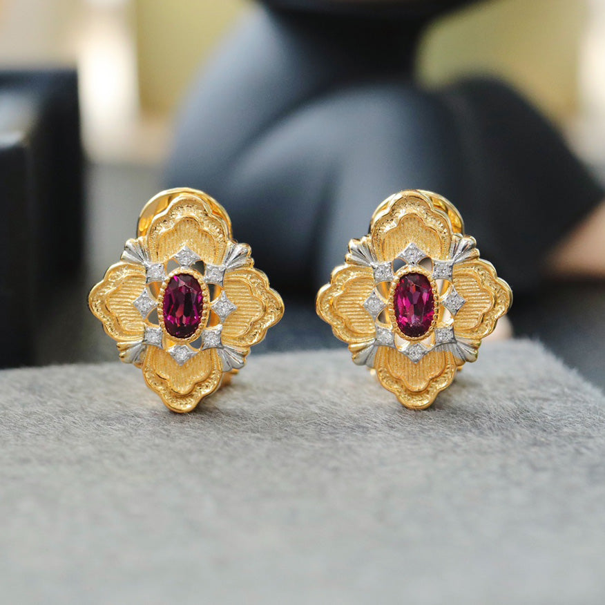 Boucles d'oreilles trèfle ajourées 6466