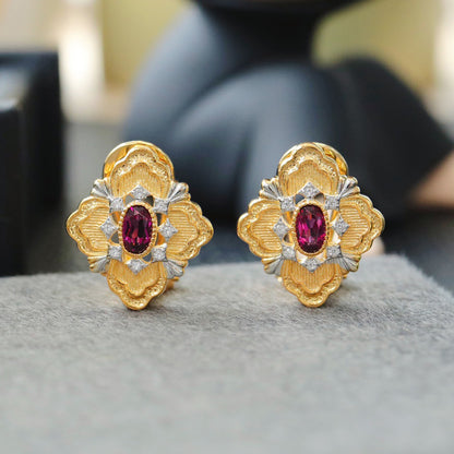 Boucles d'oreilles trèfle ajourées 6466