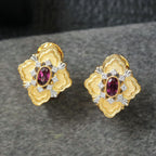 Boucles d'oreilles trèfle ajourées 6466